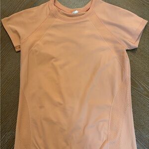Peach Short Sleeve Women's Top